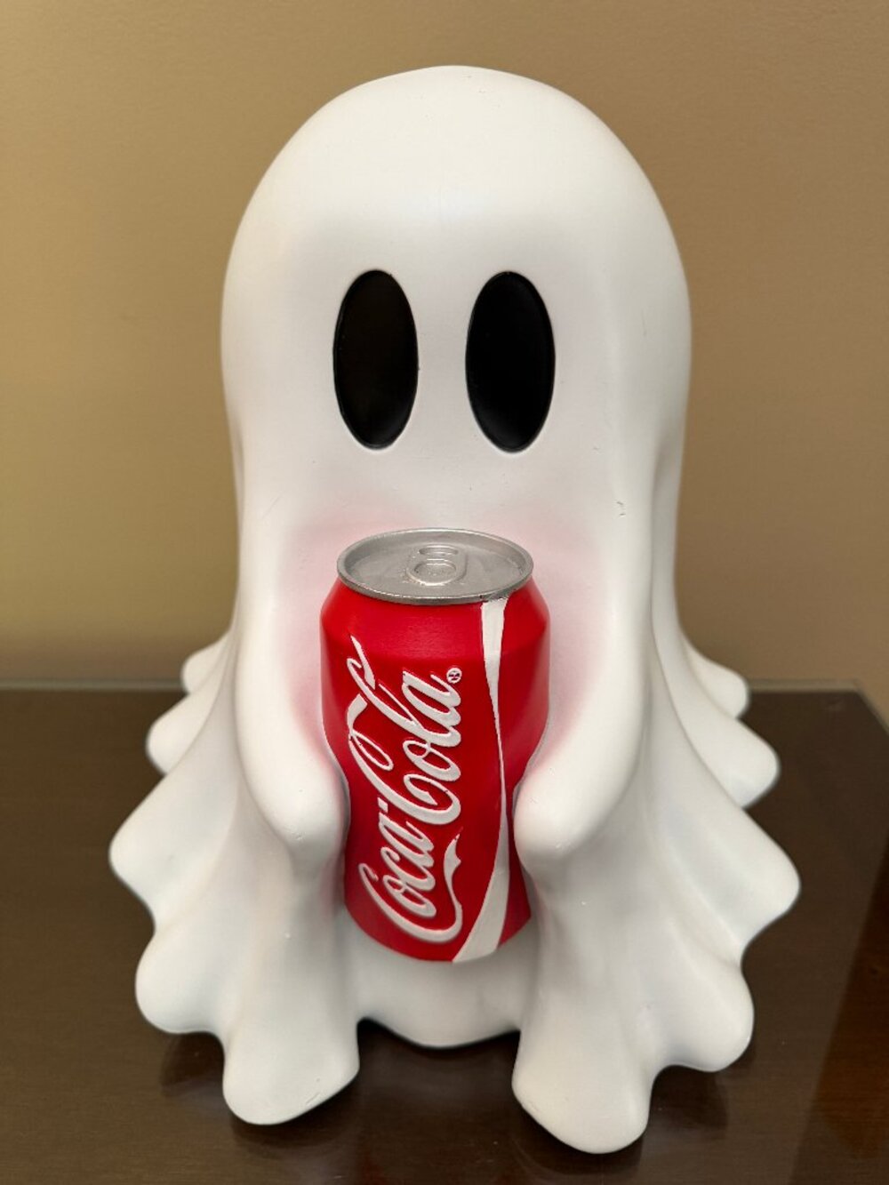 Coca-Cola Ghost Figure Halloween Decor Holding Coke TikTok Viral NEW!